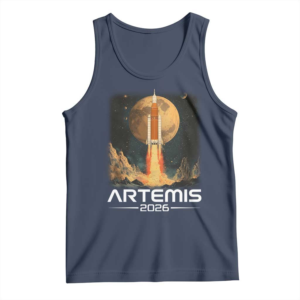 Launch To The Moon Mission Tank Top