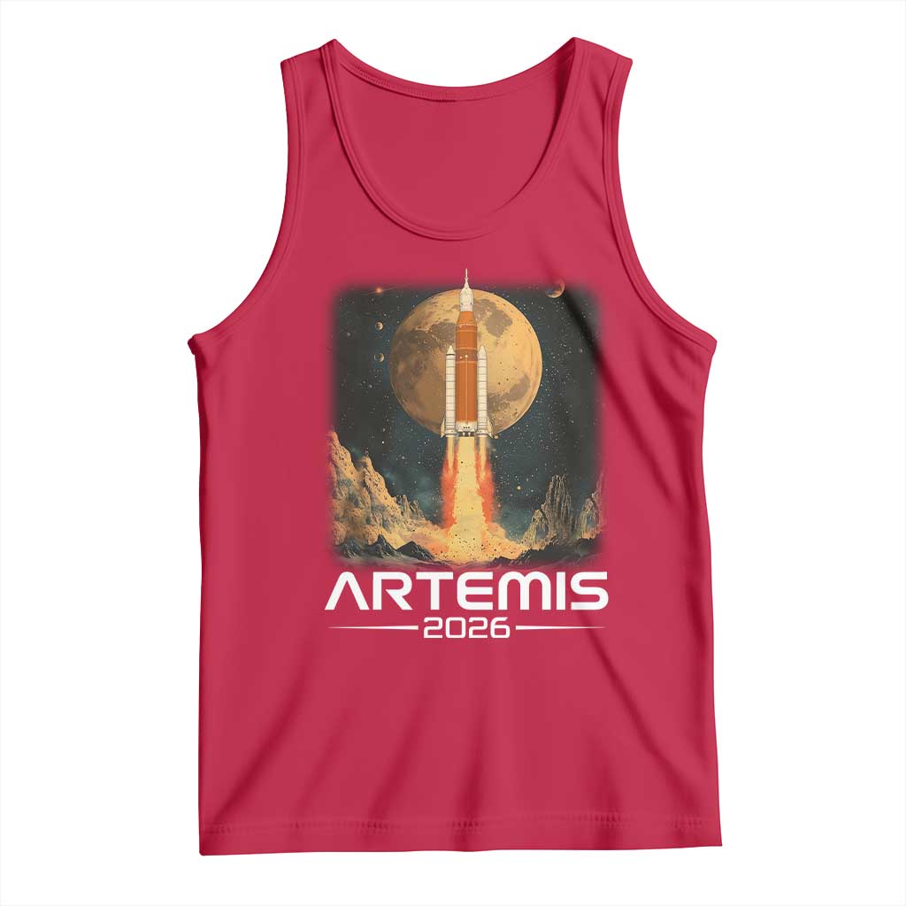 Launch To The Moon Mission Tank Top