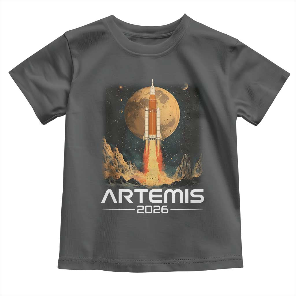 Launch To The Moon Mission Toddler T Shirt