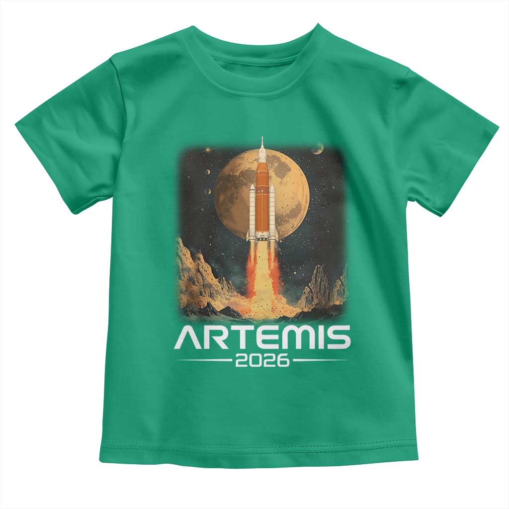 Launch To The Moon Mission Toddler T Shirt