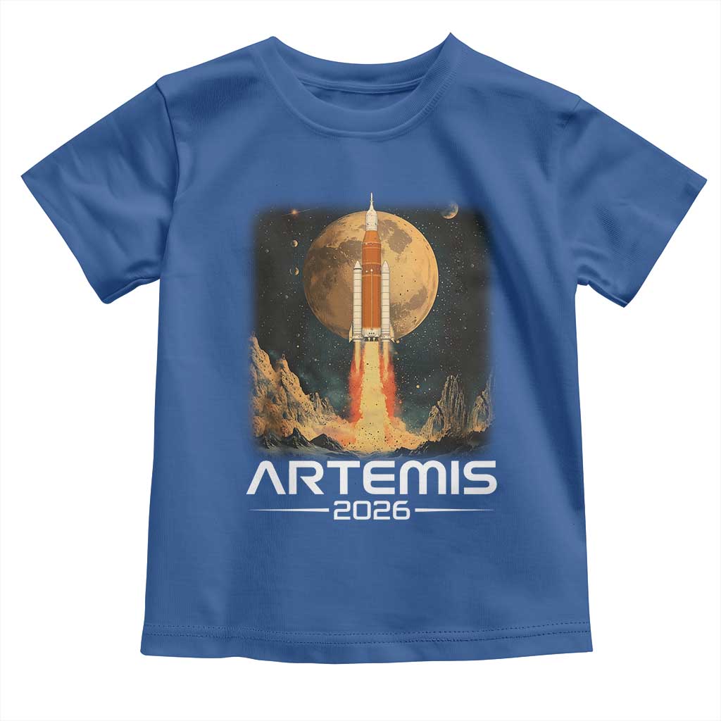 Launch To The Moon Mission Toddler T Shirt