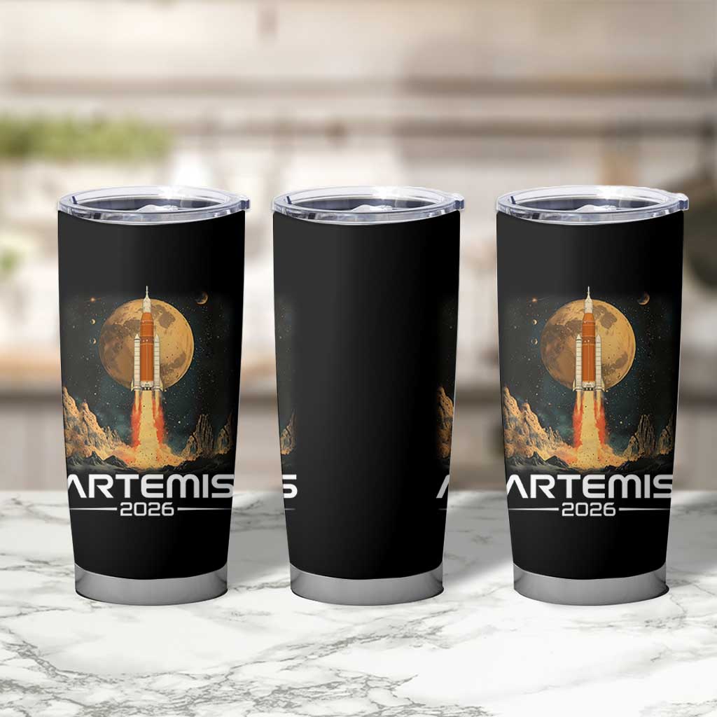 Launch To The Moon Mission Tumbler Cup