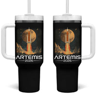 Launch To The Moon Mission Tumbler With Handle