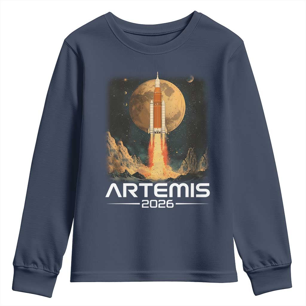 Launch To The Moon Mission Youth Sweatshirt