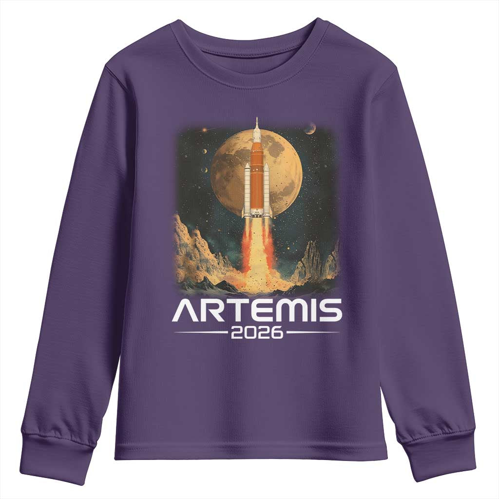 Launch To The Moon Mission Youth Sweatshirt
