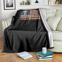 In God We Trust Christian US Flag Throw Blanket