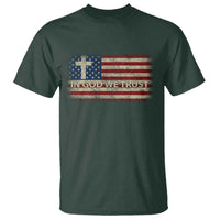 In God We Trust Christian US Flag T Shirt