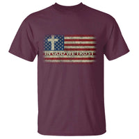 In God We Trust Christian US Flag T Shirt