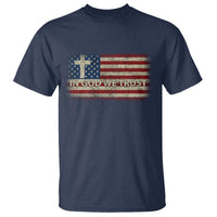 In God We Trust Christian US Flag T Shirt
