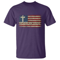 In God We Trust Christian US Flag T Shirt
