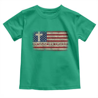In God We Trust Christian US Flag Toddler T Shirt