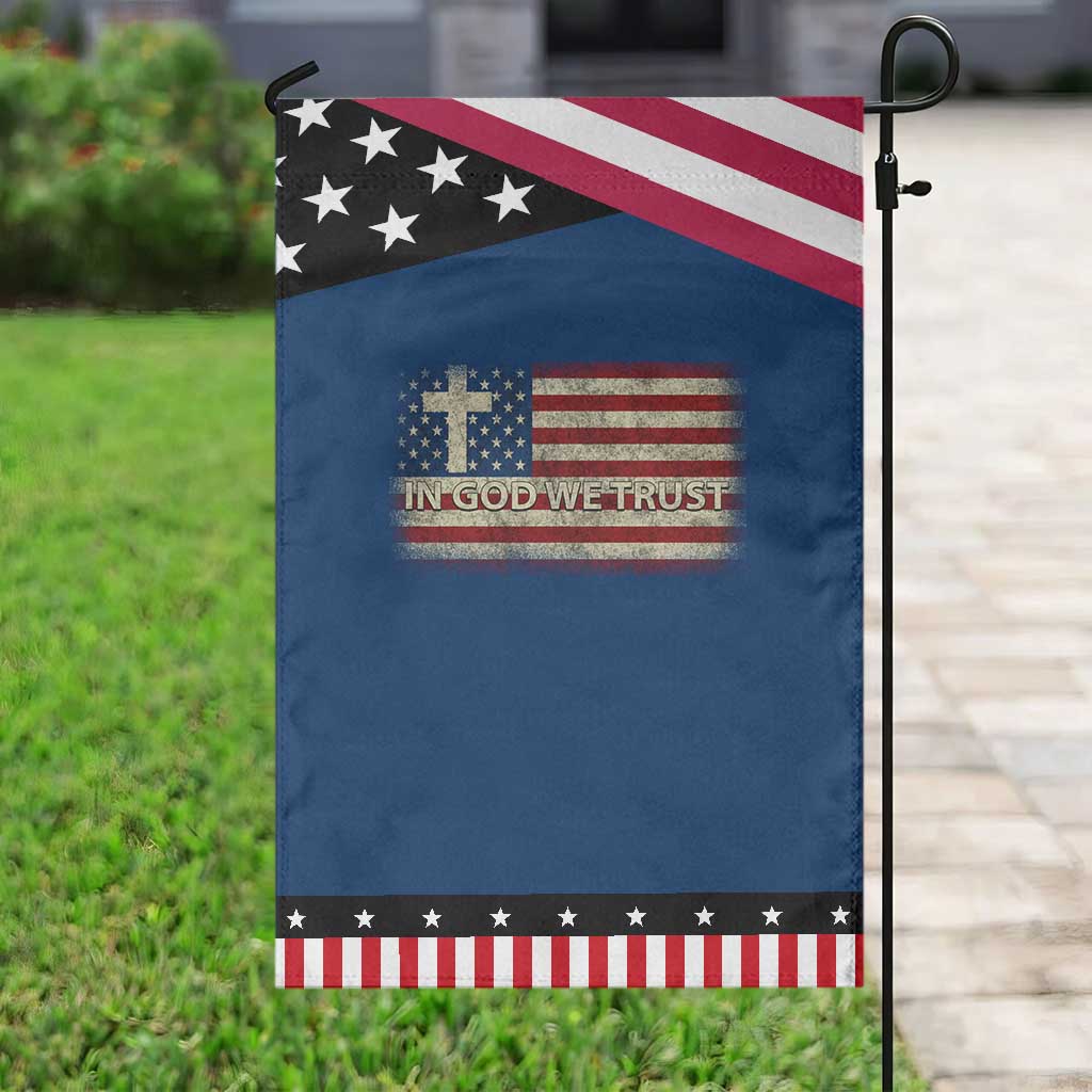 In God We Trust Christian US Flag Garden Flag