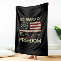 250 Years United States Throw Blanket We The People 1776 2026 Flag Memorial Day Patriotic 250th Birthday