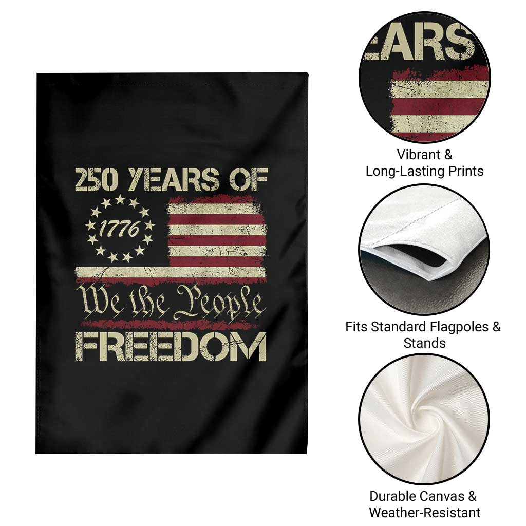 250 Years United States Garden Flag We The People 1776 2026 Flag Memorial Day Patriotic 250th Birthday
