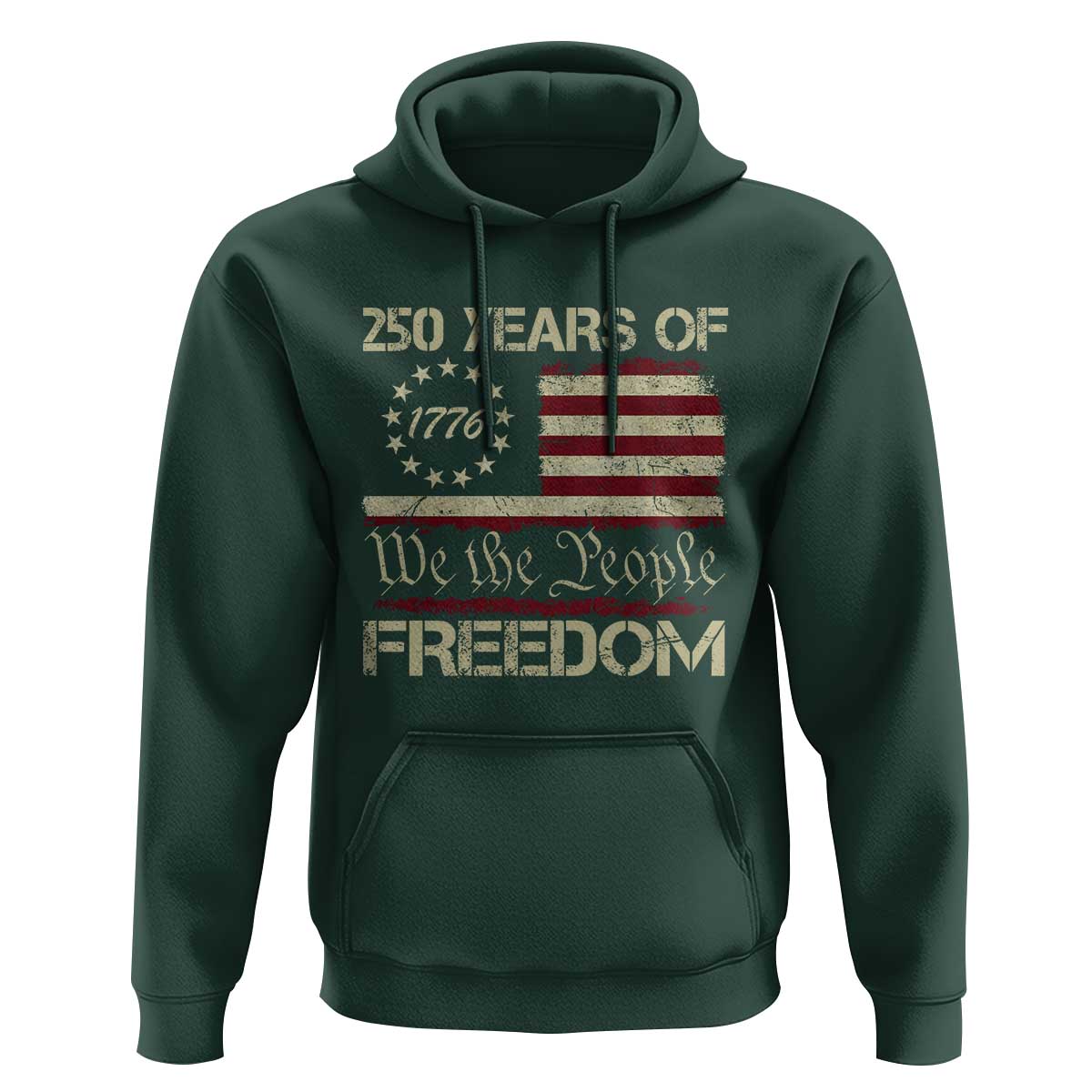 250 Years United States Hoodie We The People 1776 2026 Flag Memorial Day Patriotic 250th Birthday