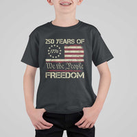 250 Years United States T Shirt For Kid We The People 1776 2026 Flag Memorial Day Patriotic 250th Birthday