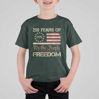 250 Years United States T Shirt For Kid We The People 1776 2026 Flag Memorial Day Patriotic 250th Birthday