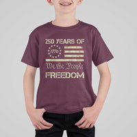 250 Years United States T Shirt For Kid We The People 1776 2026 Flag Memorial Day Patriotic 250th Birthday