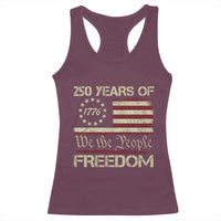250 Years United States Racerback Tank Top We The People 1776 2026 Flag Memorial Day Patriotic 250th Birthday