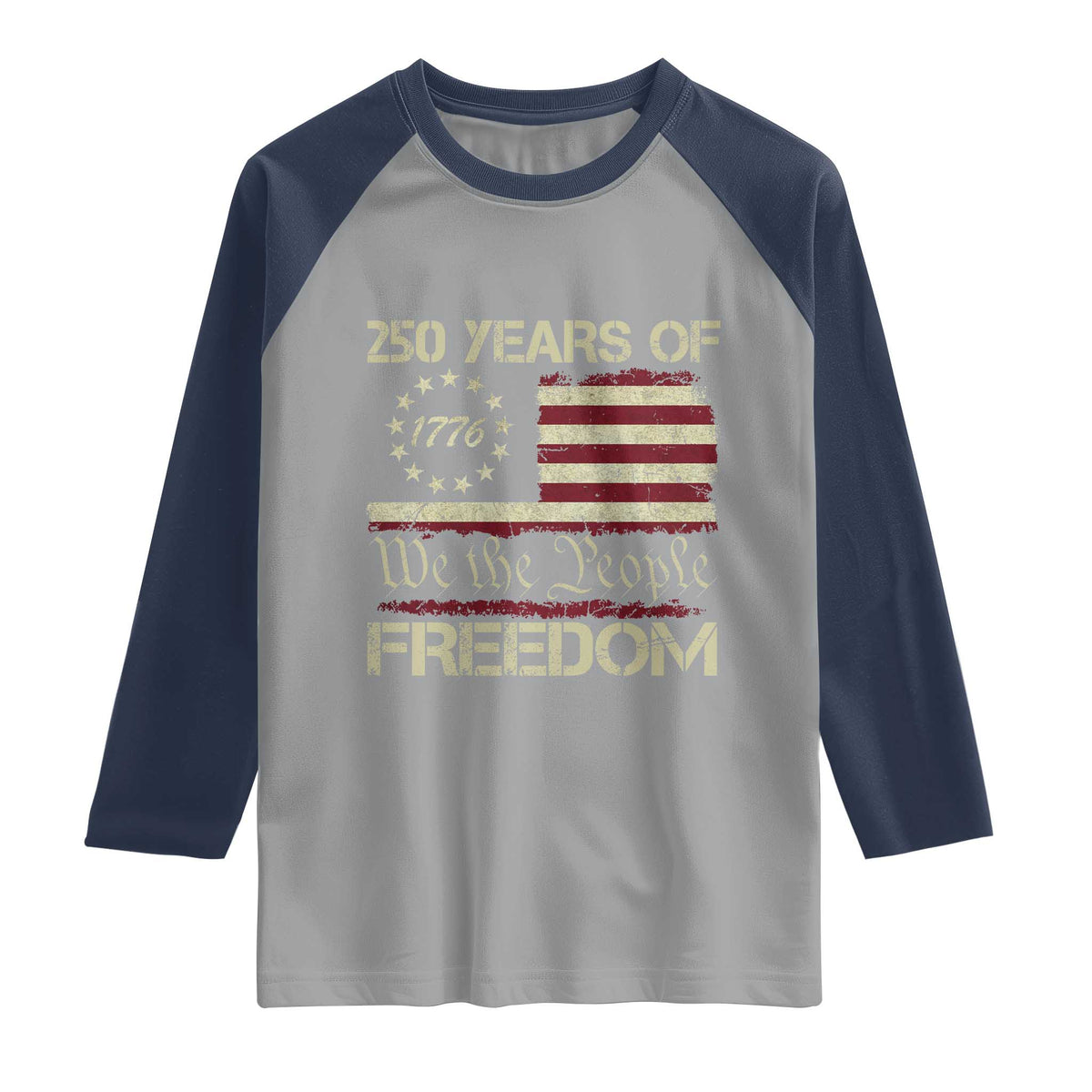 250 Years United States Raglan Shirt We The People 1776 2026 Flag Memorial Day Patriotic 250th Birthday