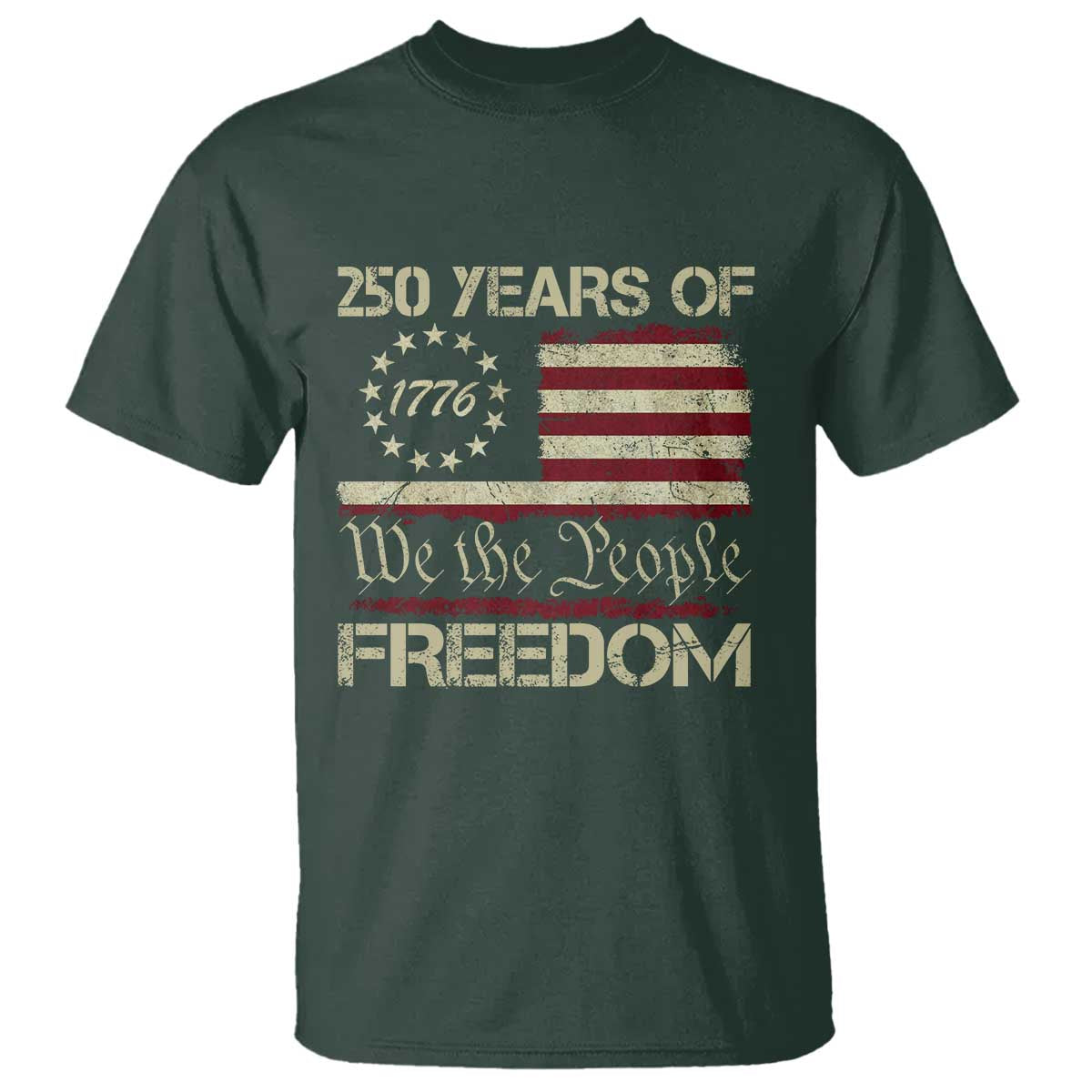 250 Years United States T Shirt We The People 1776 2026 Flag Memorial Day Patriotic 250th Birthday