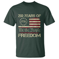 250 Years United States T Shirt We The People 1776 2026 Flag Memorial Day Patriotic 250th Birthday