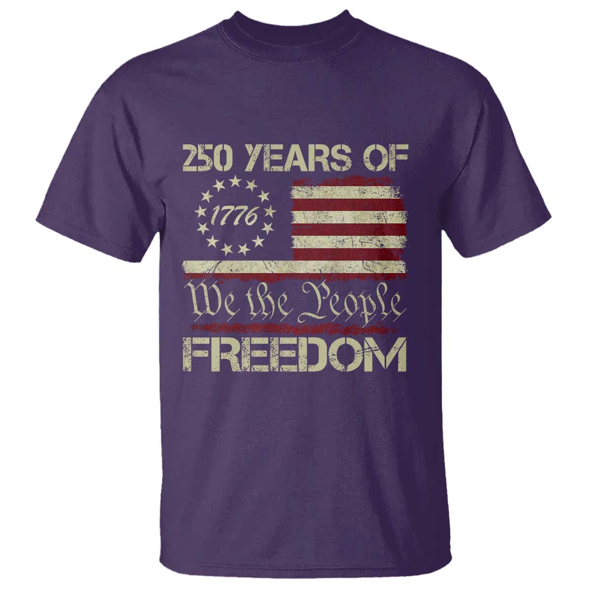 250 Years United States T Shirt We The People 1776 2026 Flag Memorial Day Patriotic 250th Birthday