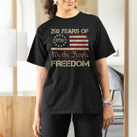 250 Years United States T Shirt For Women We The People 1776 2026 Flag Memorial Day Patriotic 250th Birthday