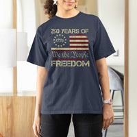 250 Years United States T Shirt For Women We The People 1776 2026 Flag Memorial Day Patriotic 250th Birthday
