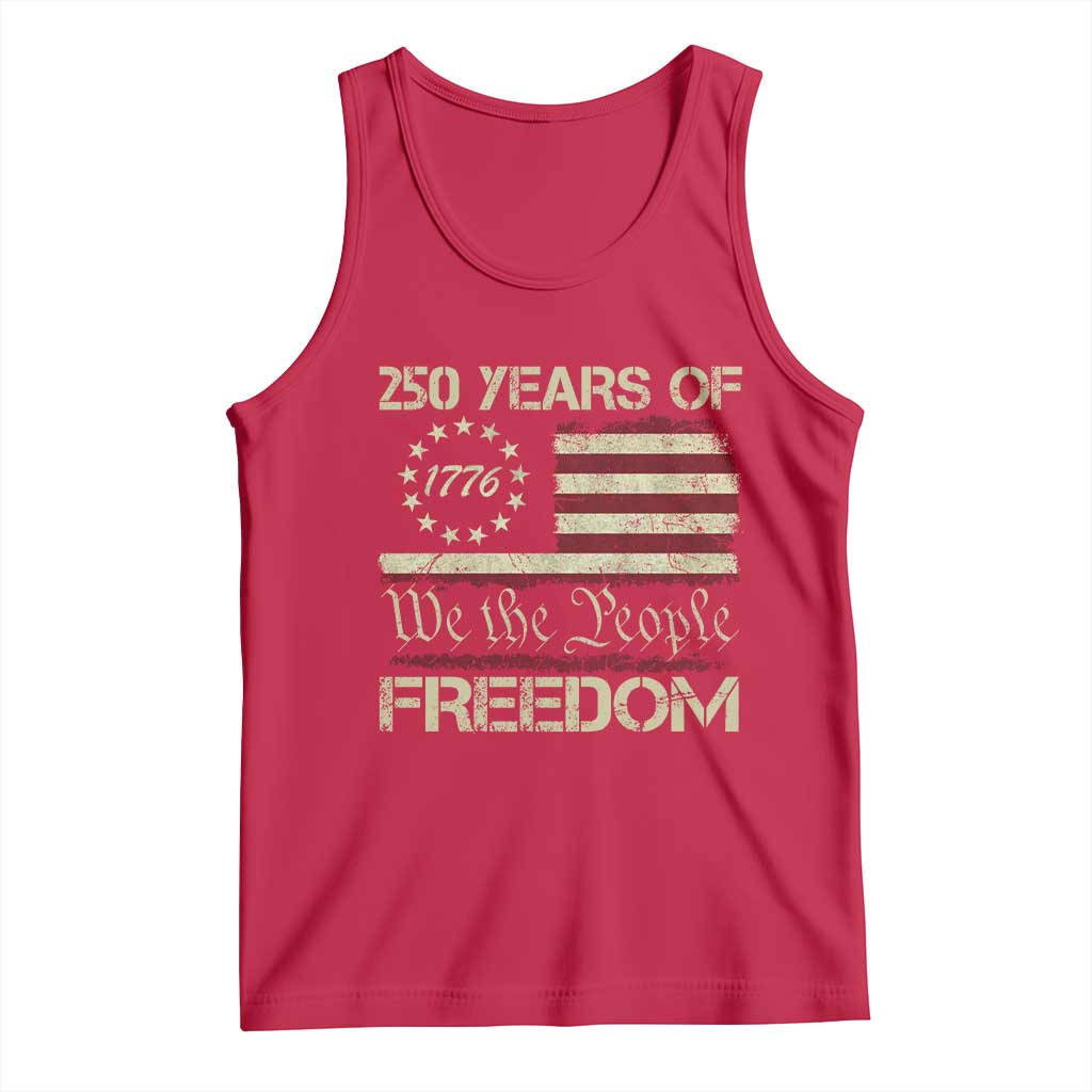 250 Years United States Tank Top We The People 1776 2026 Flag Memorial Day Patriotic 250th Birthday
