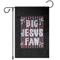 Big Jesus Fan Garden Flag Striped Preppy Christian Believer Faith God Religious Gifts