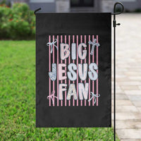 Big Jesus Fan Garden Flag Striped Preppy Christian Believer Faith God Religious Gifts