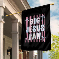 Big Jesus Fan Garden Flag Striped Preppy Christian Believer Faith God Religious Gifts