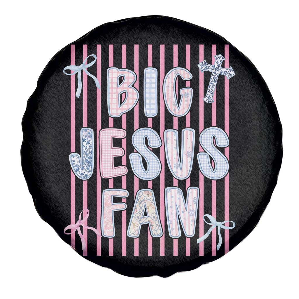 Big Jesus Fan Spare Tire Cover Striped Preppy Christian Believer Faith God Religious Gifts