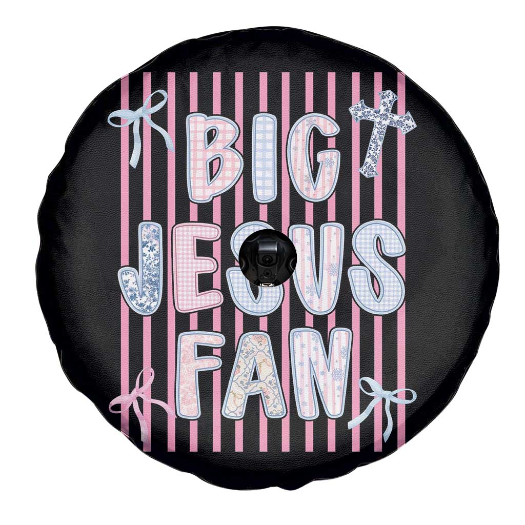 Big Jesus Fan Spare Tire Cover Striped Preppy Christian Believer Faith God Religious Gifts