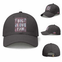 Big Jesus Fan Baseball Cap Striped Preppy Christian Believer Faith God Religious Gifts