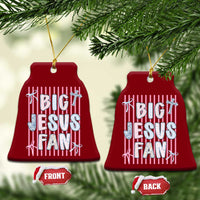 Big Jesus Fan Ceramic Ornament Striped Preppy Christian Believer Faith God Religious Gifts