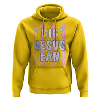 Big Jesus Fan Hoodie Striped Preppy Christian Believer Faith God Religious Gifts