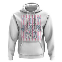 Big Jesus Fan Hoodie Striped Preppy Christian Believer Faith God Religious Gifts