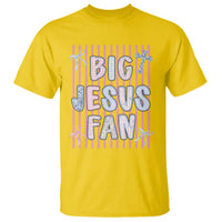 Big Jesus Fan T Shirt Striped Preppy Christian Believer Faith God Religious Gifts