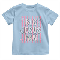 Big Jesus Fan Toddler T Shirt Striped Preppy Christian Believer Faith God Religious Gifts