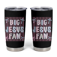 Big Jesus Fan Tumbler Cup Striped Preppy Christian Believer Faith God Religious Gifts