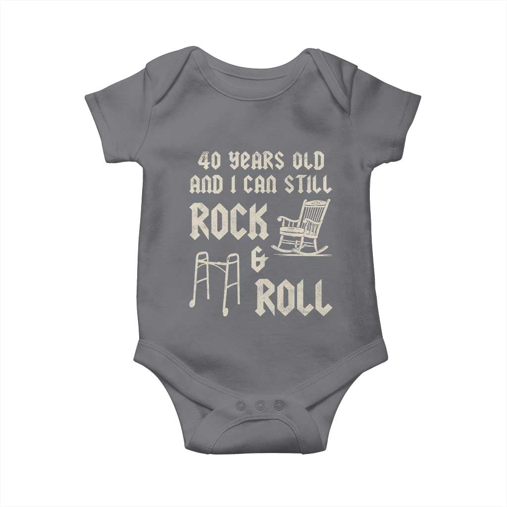 40th Birthday Gift For Men Baby Onesie Funny Man Saying Gag Gift 40 Years Old Birthday