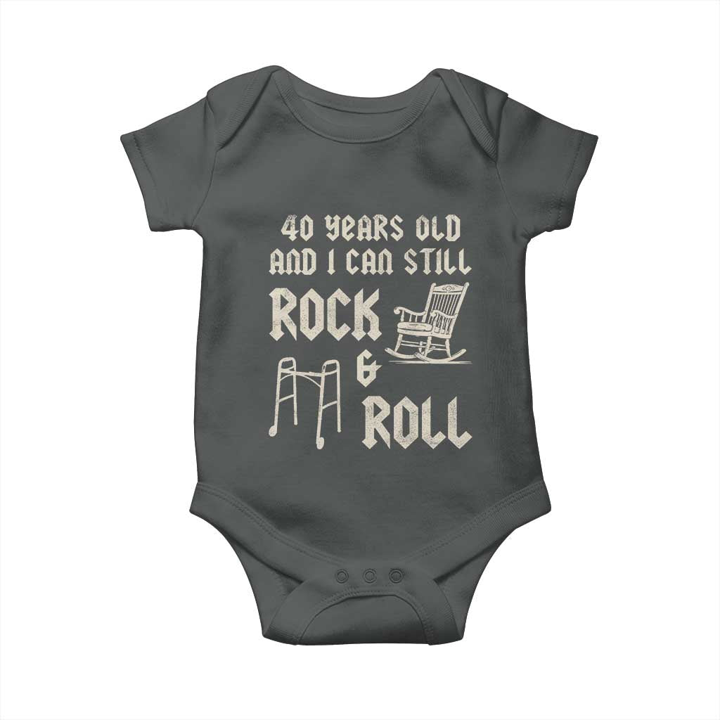 40th Birthday Gift For Men Baby Onesie Funny Man Saying Gag Gift 40 Years Old Birthday