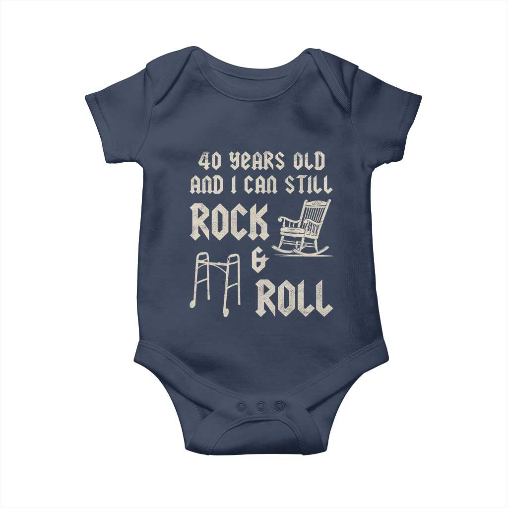 40th Birthday Gift For Men Baby Onesie Funny Man Saying Gag Gift 40 Years Old Birthday
