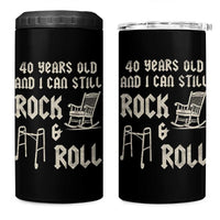40th Birthday Gift For Men 4 in 1 Can Cooler Tumbler Funny Man Saying Gag Gift 40 Years Old Birthday