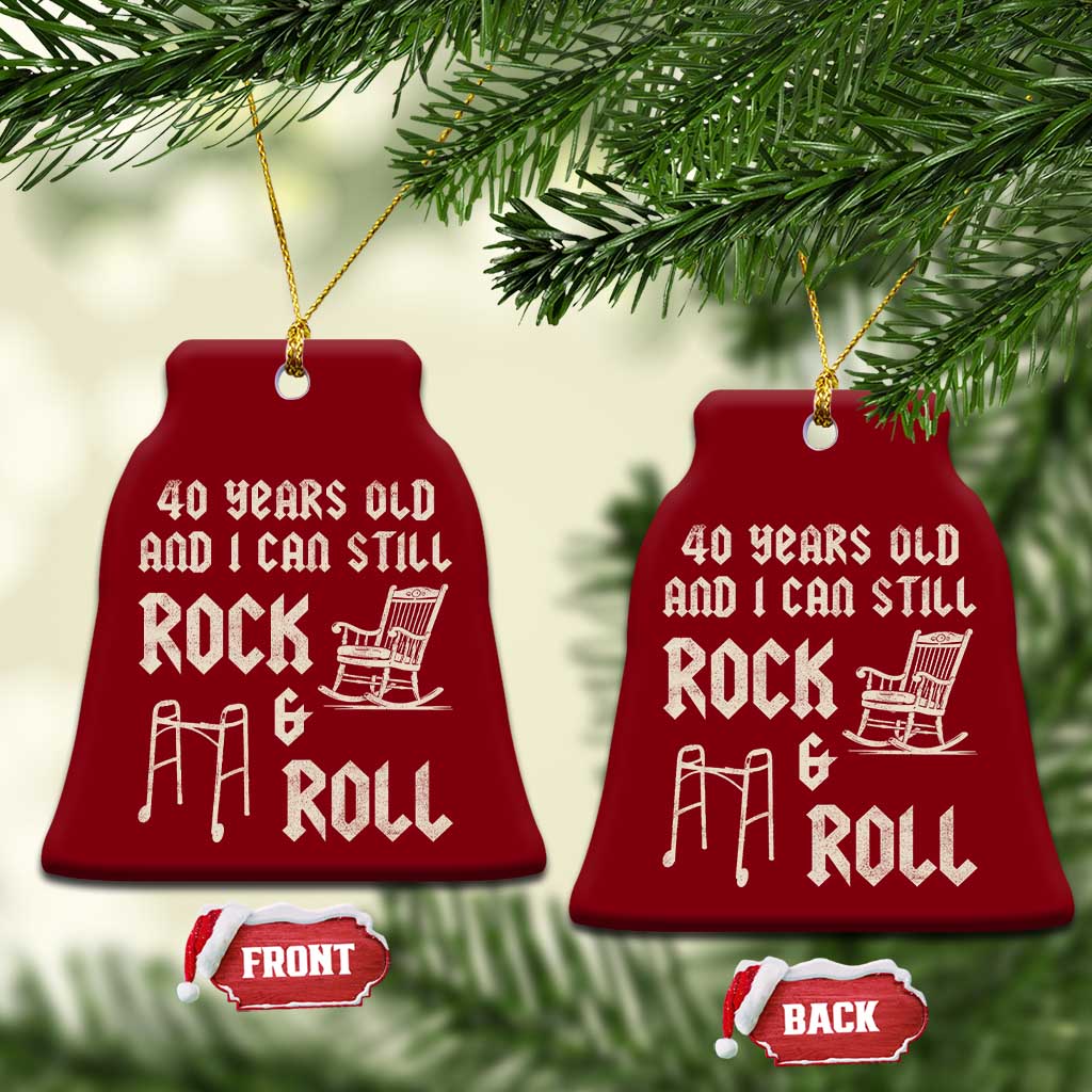 40th Birthday Gift For Men Ceramic Ornament Funny Man Saying Gag Gift 40 Years Old Birthday