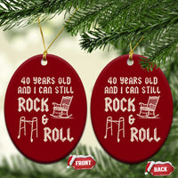 40th Birthday Gift For Men Ceramic Ornament Funny Man Saying Gag Gift 40 Years Old Birthday