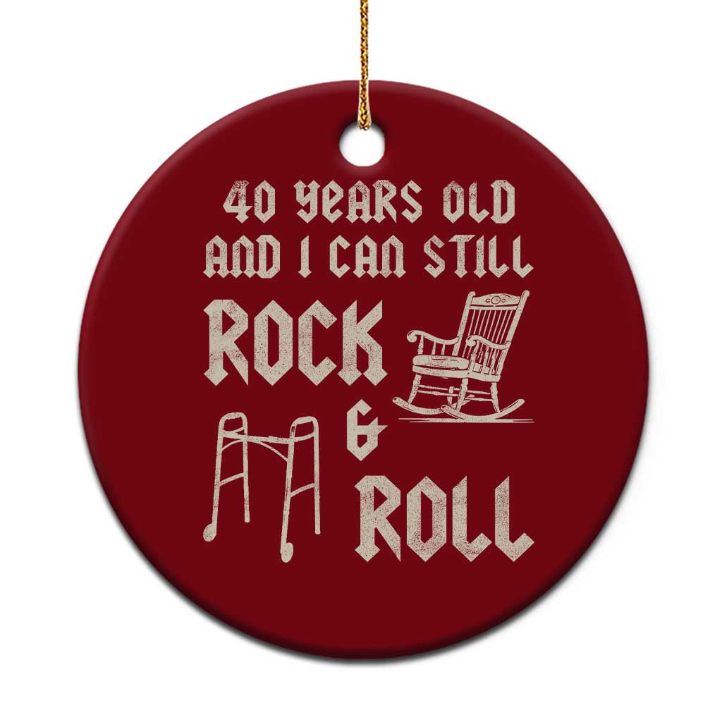 40th Birthday Gift For Men Ceramic Ornament Funny Man Saying Gag Gift 40 Years Old Birthday