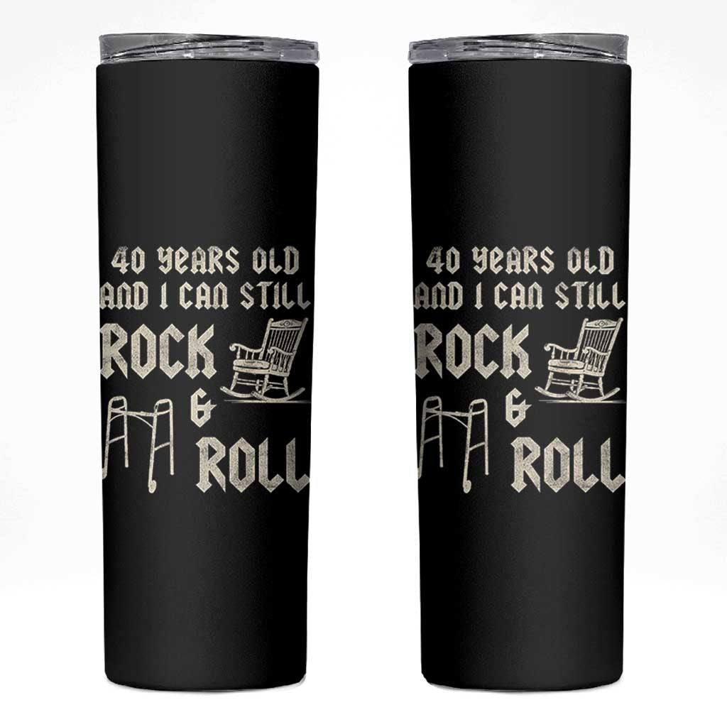 40th Birthday Gift For Men Skinny Tumbler Funny Man Saying Gag Gift 40 Years Old Birthday
